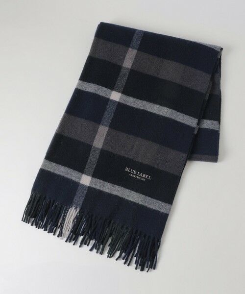 店舗限定】クレストブリッジチェックウォッシャブルカシミヤストール