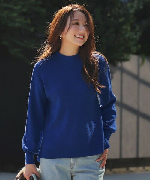 セール】 CICA加工 ビューティ畔ボトルネック ニット （ニット