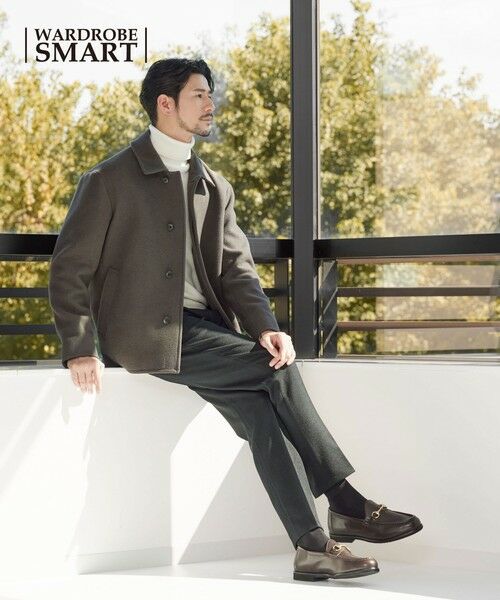 セール】 【WEB限定 WARDROBE SMART】PE メルトン バルカラーブルゾン