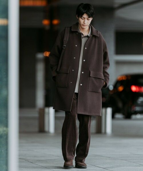 セール】 SENTDALE WOOL ダッフルコート （ダッフルコート）｜green