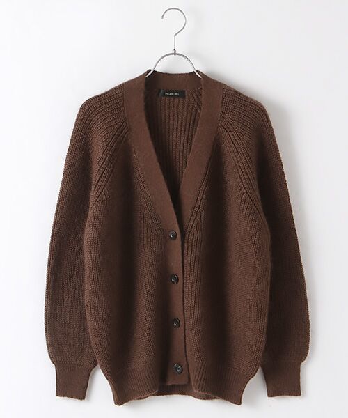 セール】 【OUTLET】ウールモヘアオーバーサイズカーディガン
