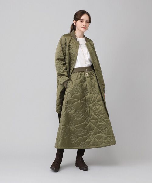 セール】 【OUTLET】カメリアキルティングロングスカート （ロング