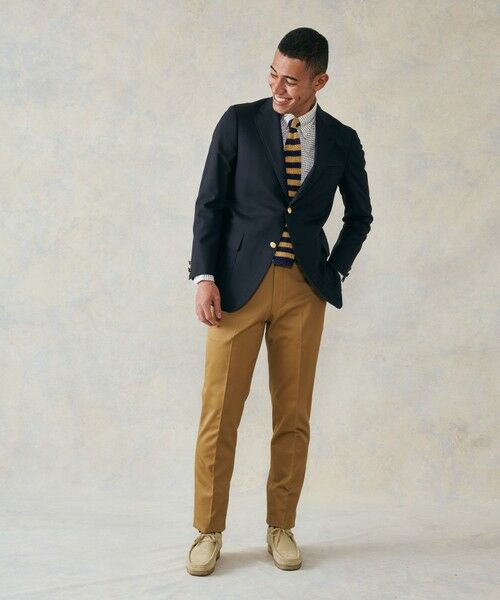 定番 / 不朽の名作】ペピンメリノトロピカル ブレザー / 金釦 / 3B