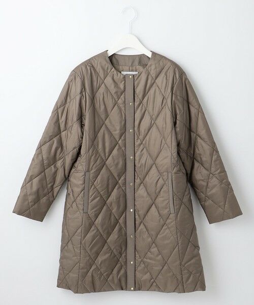 30D高密度タフタ ロング キルティングコート （その他アウター）｜J