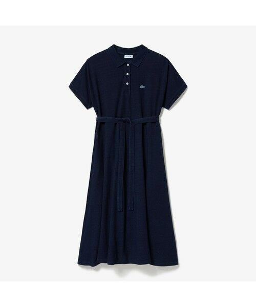 インディゴポロドレス （ミニ丈・ひざ丈ワンピース）｜LACOSTE