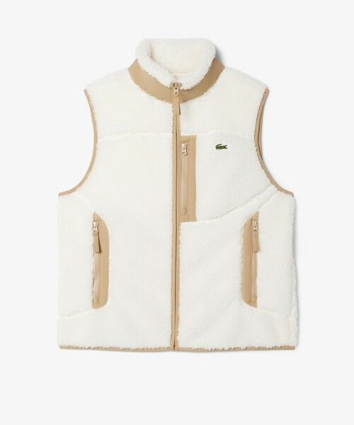 セール】 スタンドカラー パイピング シェルパフリースベスト （ベスト