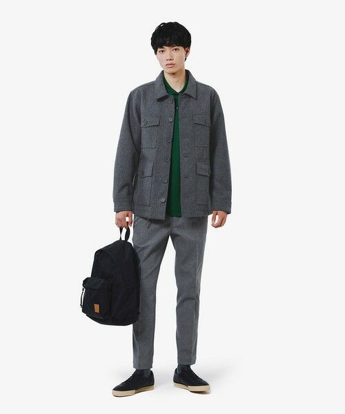 セール】 防水 防風 ウールブレンド3レイヤージャケット （ブルゾン