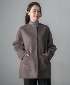 高級・良品】エーグル ダッフルコート 大きいサイズ グレー ロング丈