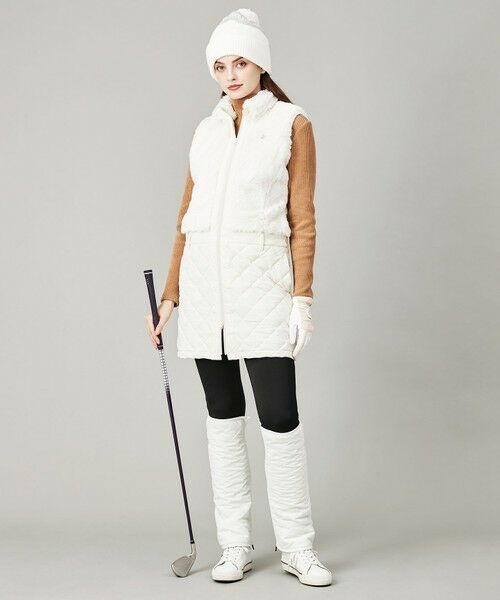 セール】 【WOMEN】【防寒】タフタファイバーボール×ファー 中綿