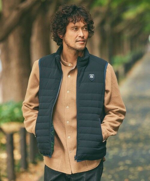 セール】 1枚で2役！【MEN】【サーモ/ストレッチ/撥水】ポリエステル