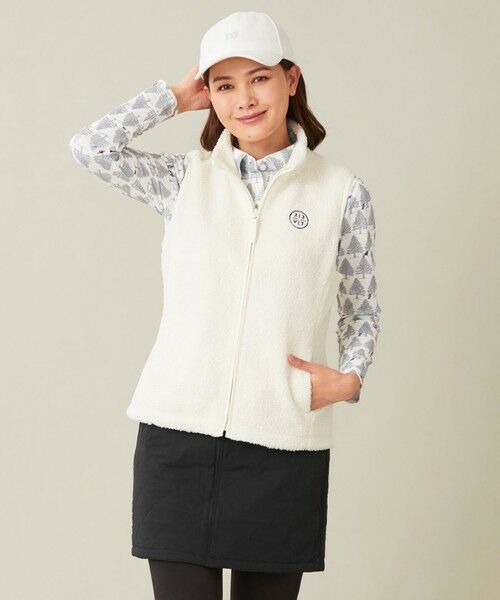 セール】 【WOMEN】白夜ゴルフ柄 長袖シャツ （ポロシャツ）｜23区GOLF