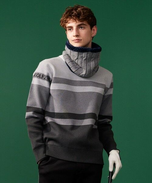 セール】 【MEN】【洗える】カラーブロック 裏付き ニット （ニット