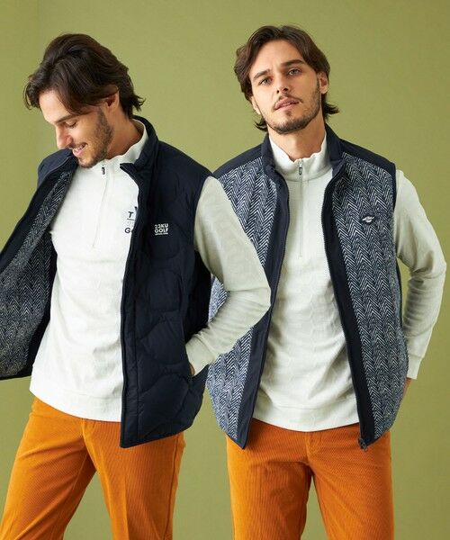 セール】 両面使える【MEN】リバーシブル ダウンベスト （ベスト）｜23