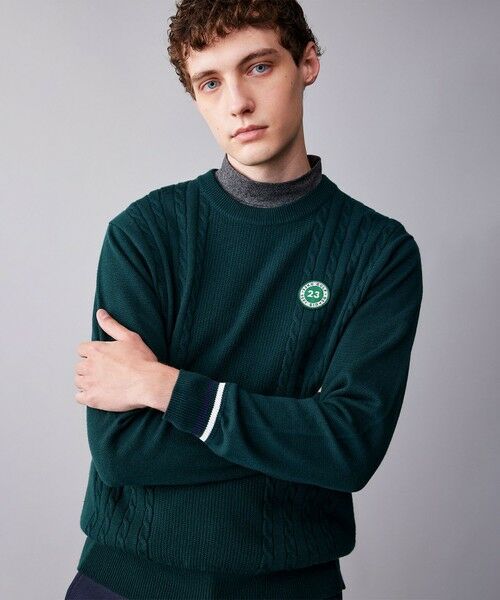 セール】 【MEN】ウールブレンド カラーニット ラウンドから普段の