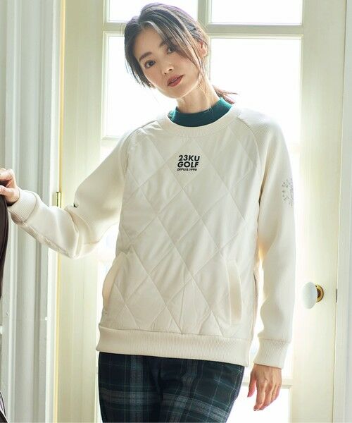 セール】 【WOMEN】中綿キルトプルオーバー 着脱楽ちん 便利なポケット