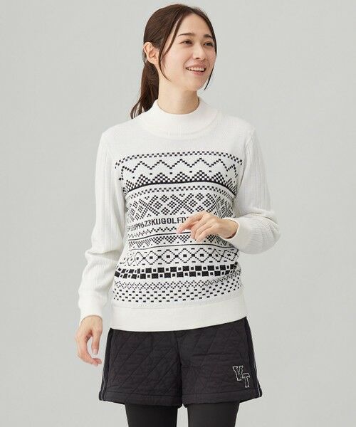 セール】 【WOMEN】【ウォッシャブル】フェアアイル柄ニット （ニット