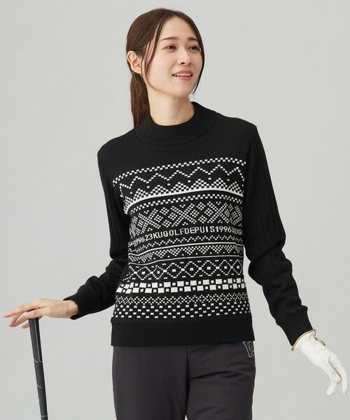 セール】 【WOMEN】【ウォッシャブル】フェアアイル柄ニット （ニット