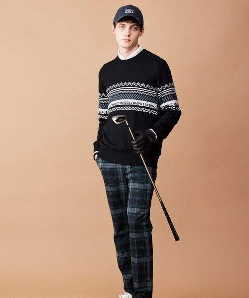 セール】 【MEN】【ウォッシャブル】フェアアイル柄ニット （ニット