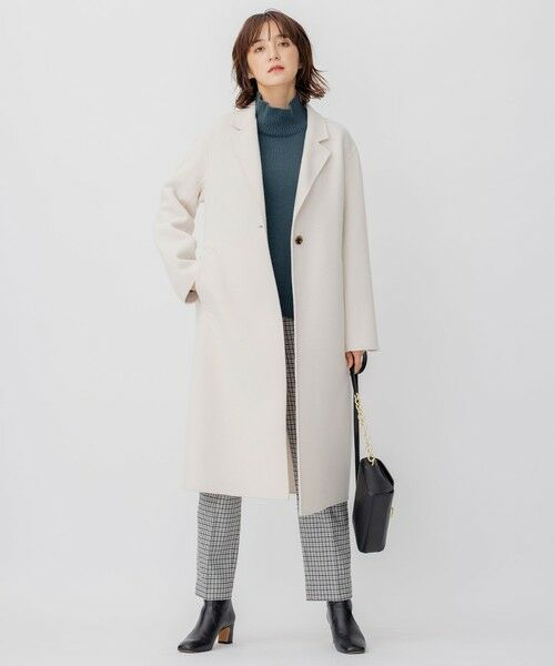 セール】 ウールミルドストレッチチェック テーパードパンツ （その他