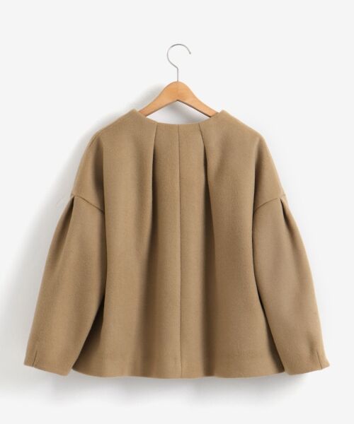 セール】 WOOL ショートコート （ノーカラージャケット）｜＊＊NIMES