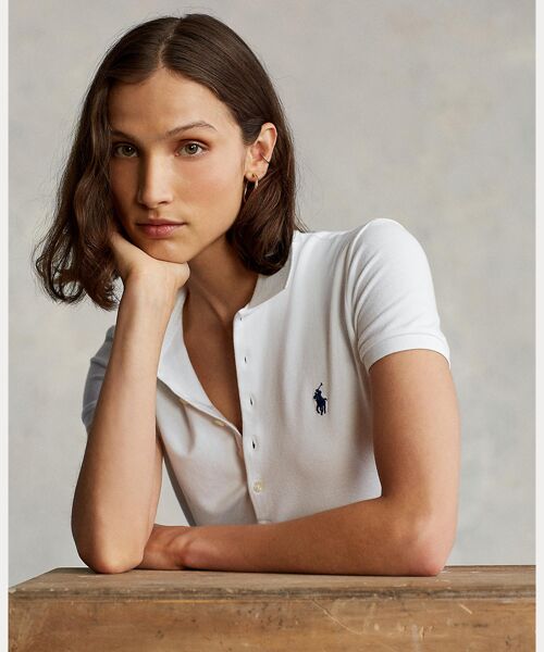 スリム フィット ストレッチ ポロシャツ （ポロシャツ）｜POLO RALPH