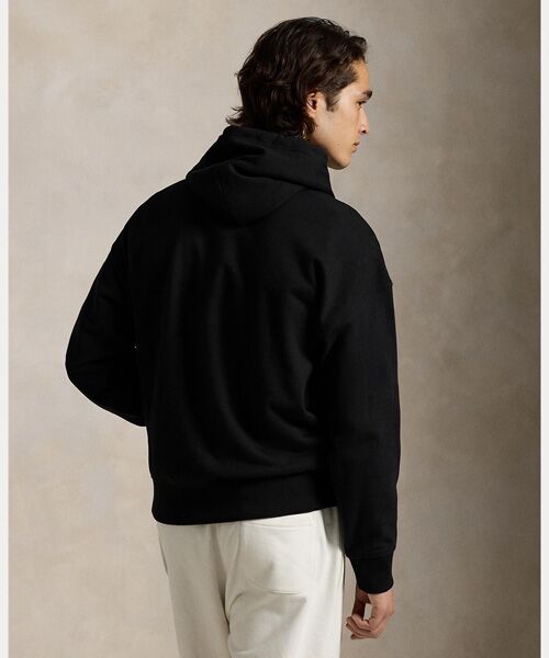 リラックスド フィット ロゴ フリース フーディ （パーカー）｜POLO