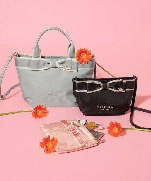 BICOLOR RIBBON POCHETTE ポシェット （ショルダーバッグ）｜TOCCA