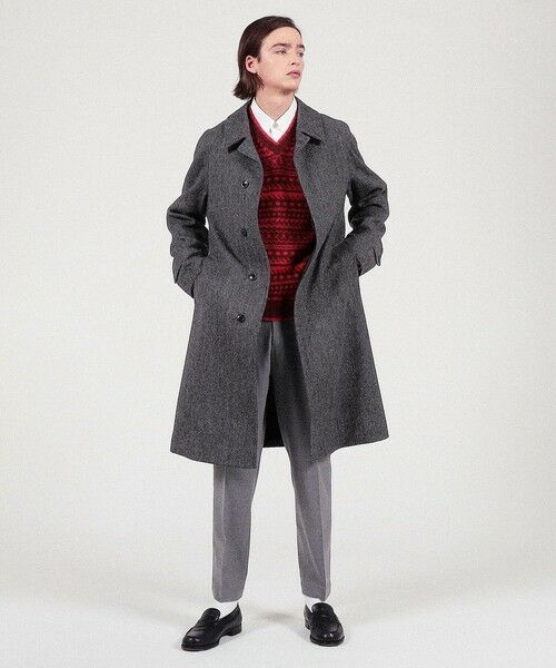 セール】 ウールツイード バルマカーンコート Fox Tweed （その他