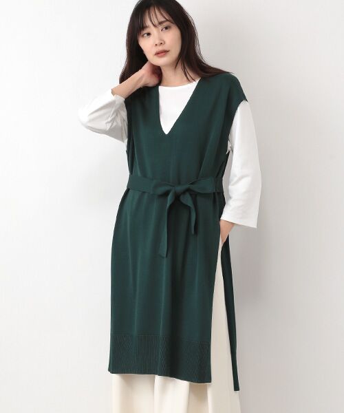 セール】 天竺ニットロングベスト （ベスト）｜TABASA / タバサ