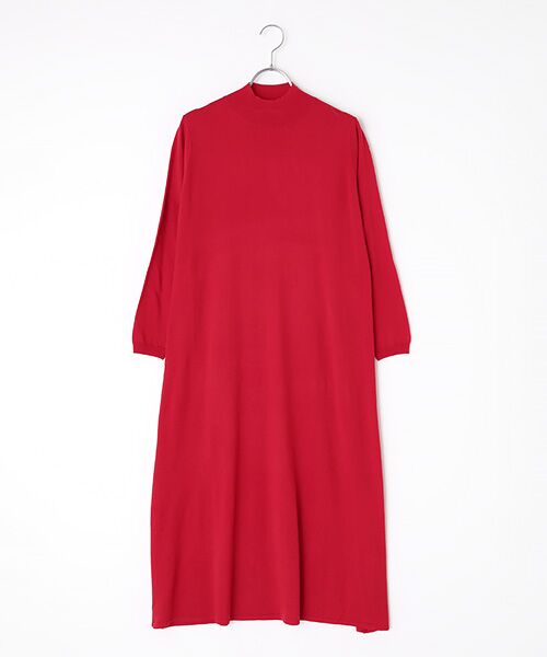 セール】 ウールブレンドニット天竺ワンピース （ロング・マキシ丈