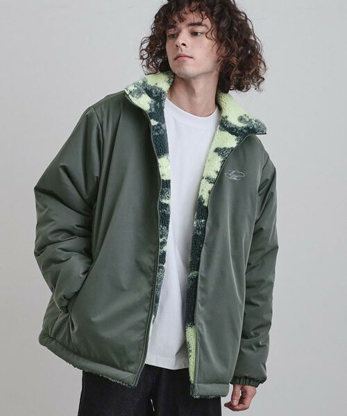 セール】 【WEB限定】リバーシブルボアブルゾン （レザーブルゾン
