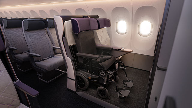 航空機の座席に直接結合できる「車椅子」 | TABI LABO