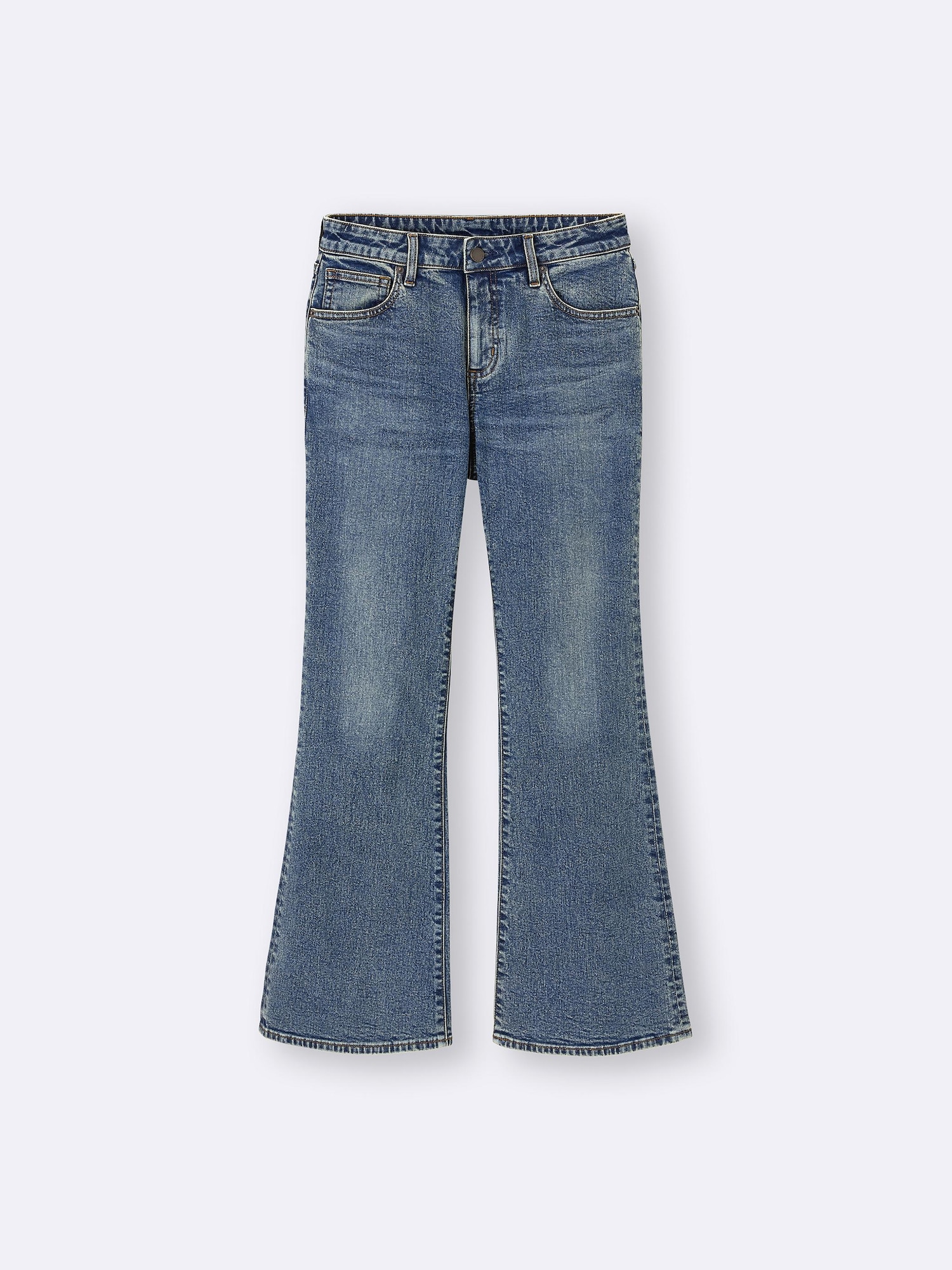 GU公式 | スリムフレアジーンズ(丈標準74.0～78.0cm)