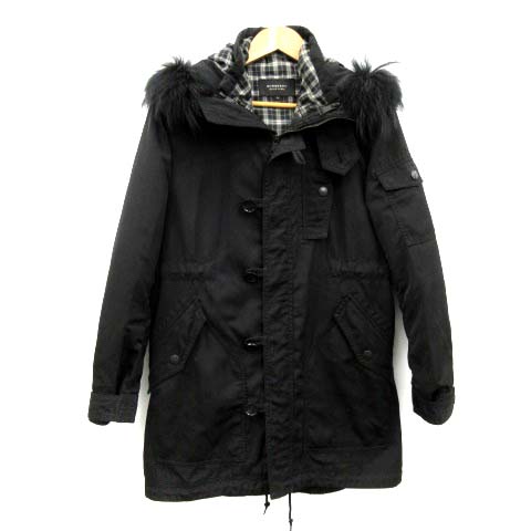 BURBERRY BLACK LABEL モッズコートM タヌキファー