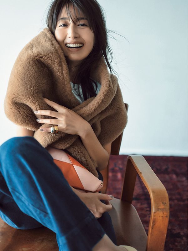 Maxmara テディベア ポンチョ・ケープコート カーキ マックスマーラの