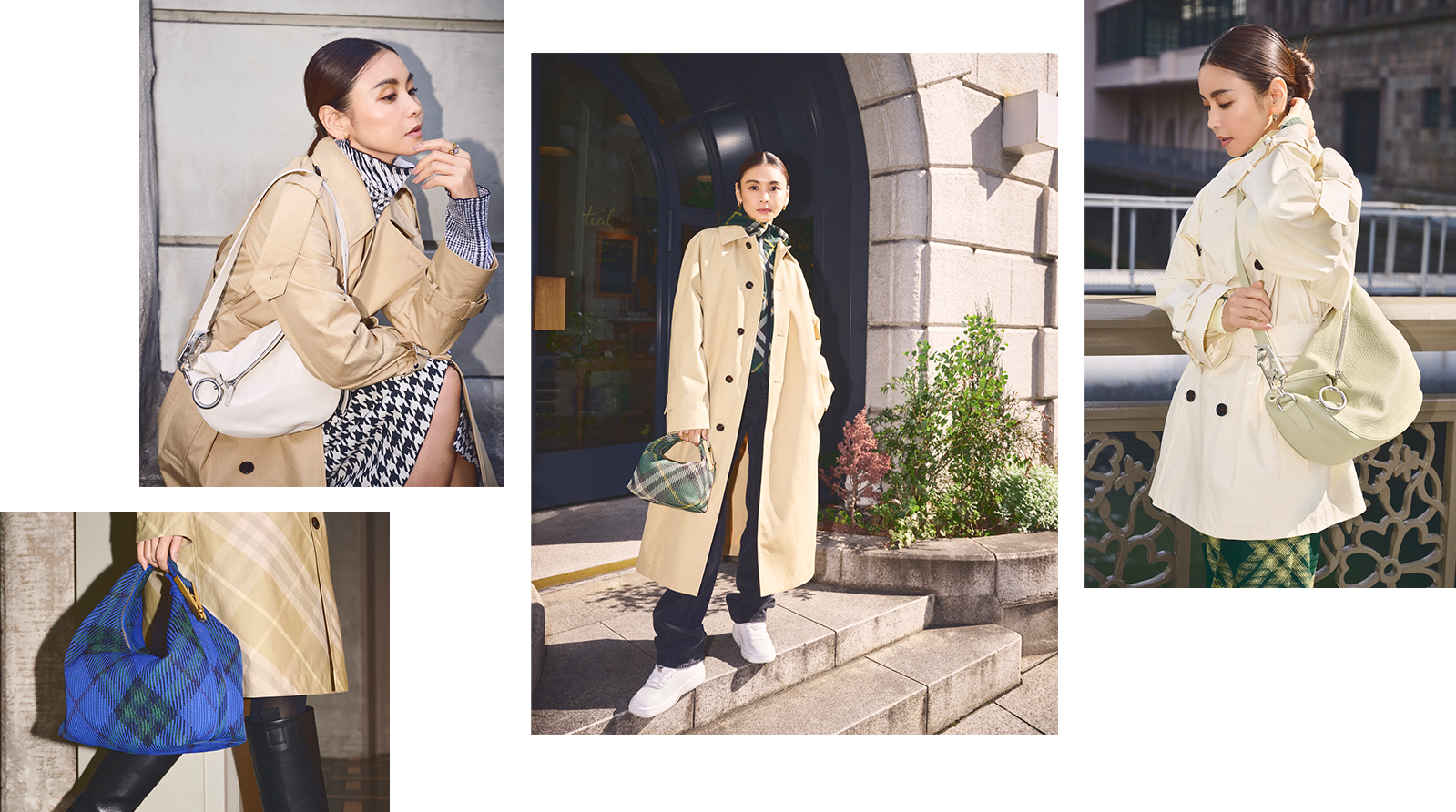 春アウター】滝沢眞規子さんが着こなす新しいトレンチコート | VERY NaVY