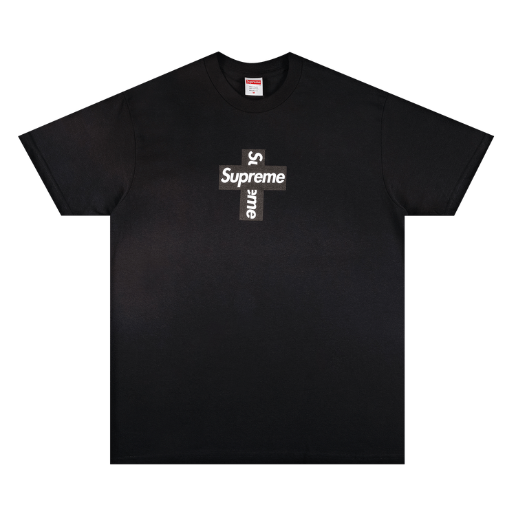 Buy Supreme Cross Box Logo Tee 'Black' - FW20T25 BLACK | GOAT