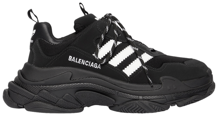 Buy Adidas x Balenciaga Triple S Sneaker 'Black' - 712821 W2ZB2