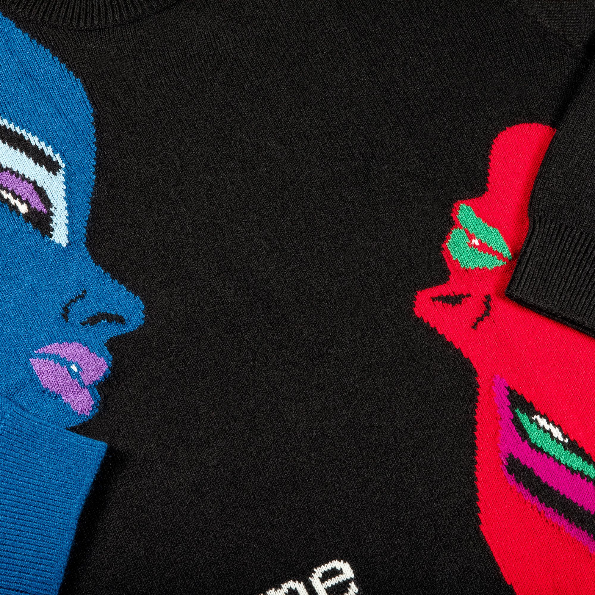 Buy Supreme Faces Sweater 'Black' - FW21SK24 BLACK | GOAT
