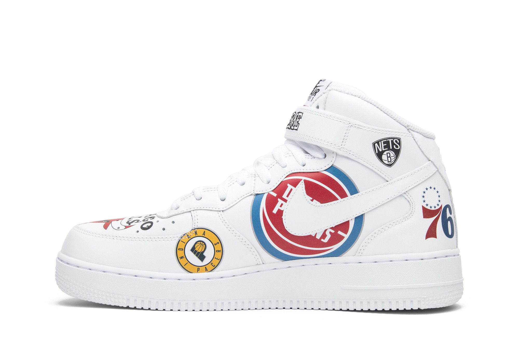 Buy Supreme x NBA x Nike Air Force 1 Mid 'White' - AQ8017 100 | GOAT