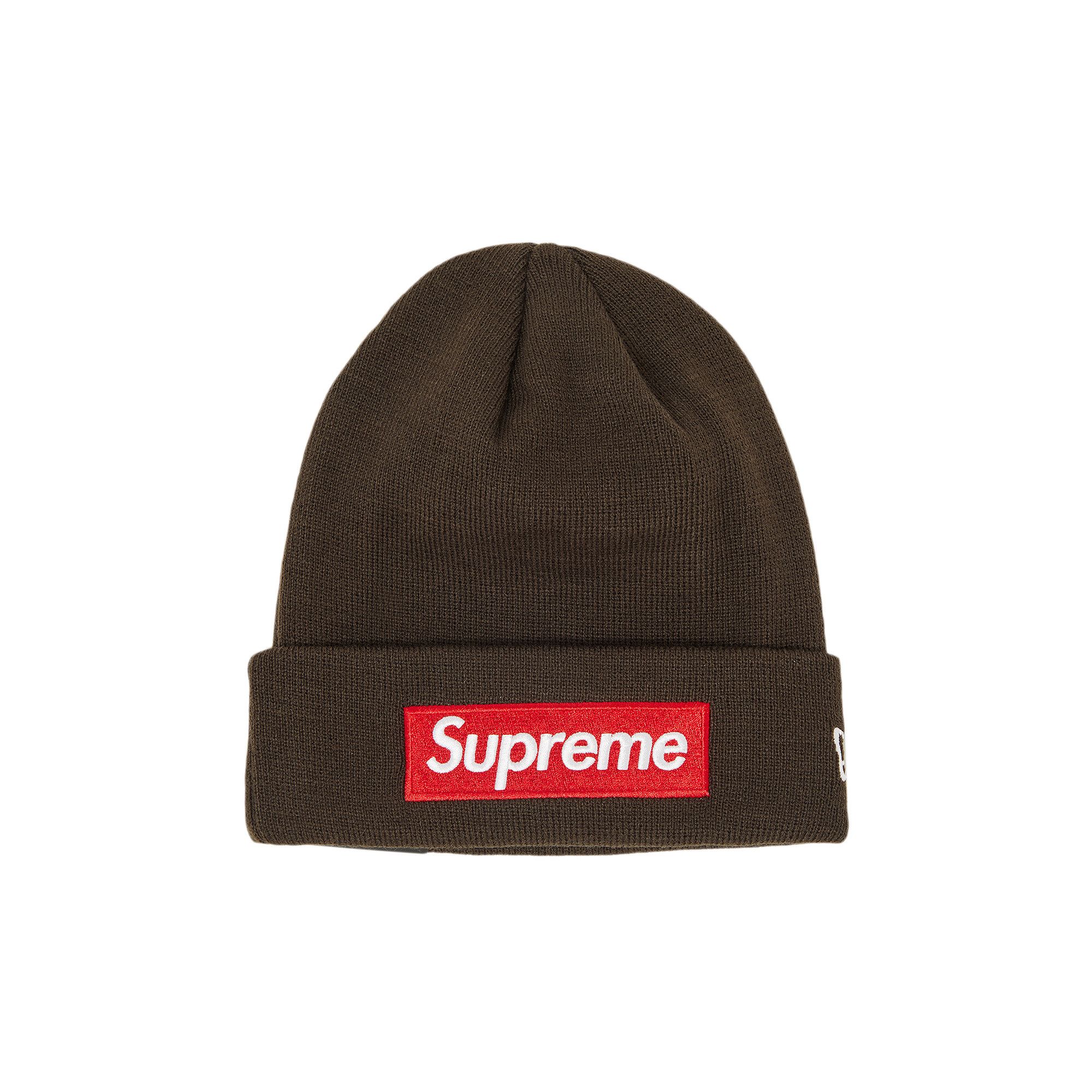 Buy Supreme x New Era Box Logo Beanie 'Brown' - FW22BN10 BROWN | GOAT
