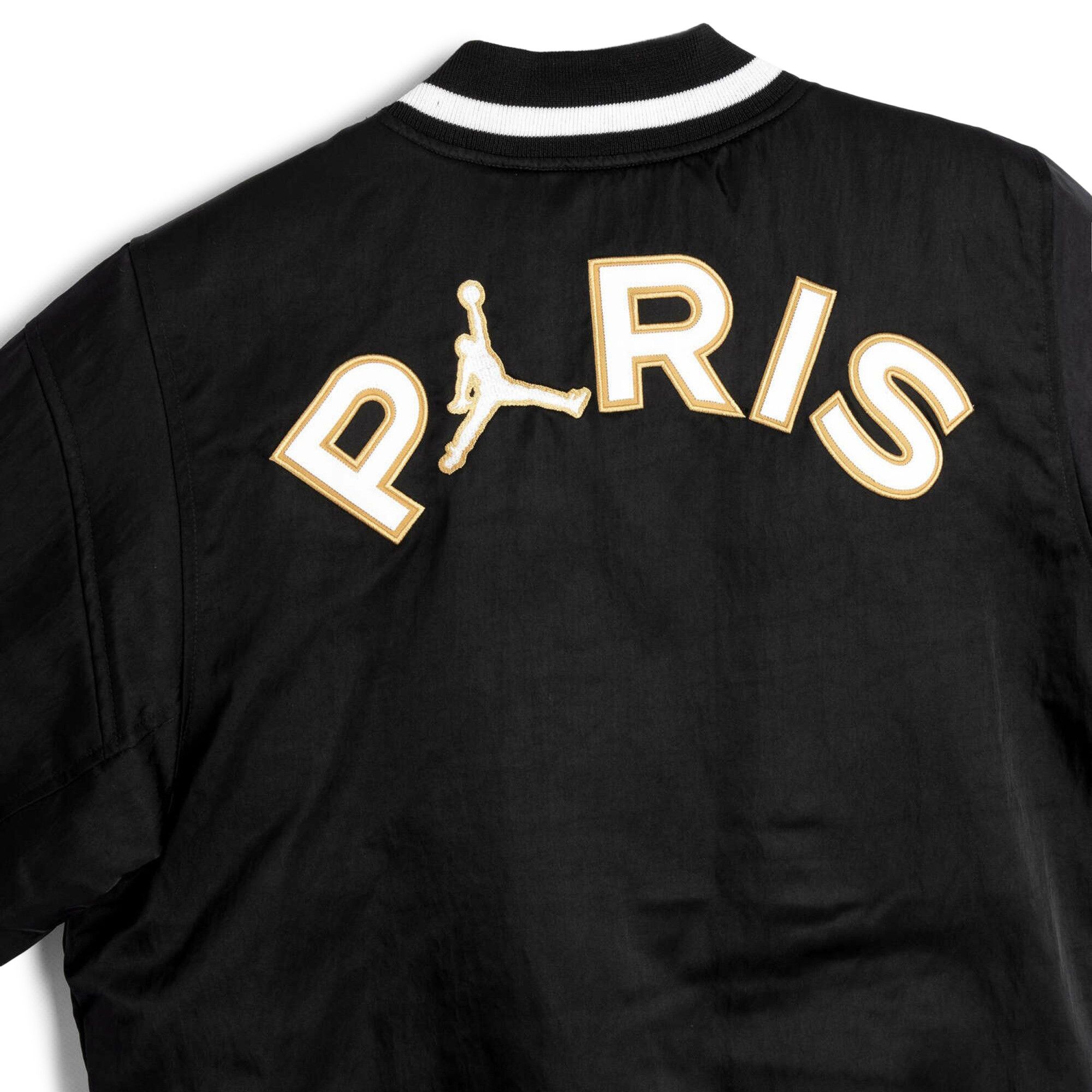 Buy Air Jordan x PSG Varsity Jacket 'Black/Bordeaux/Gold/White