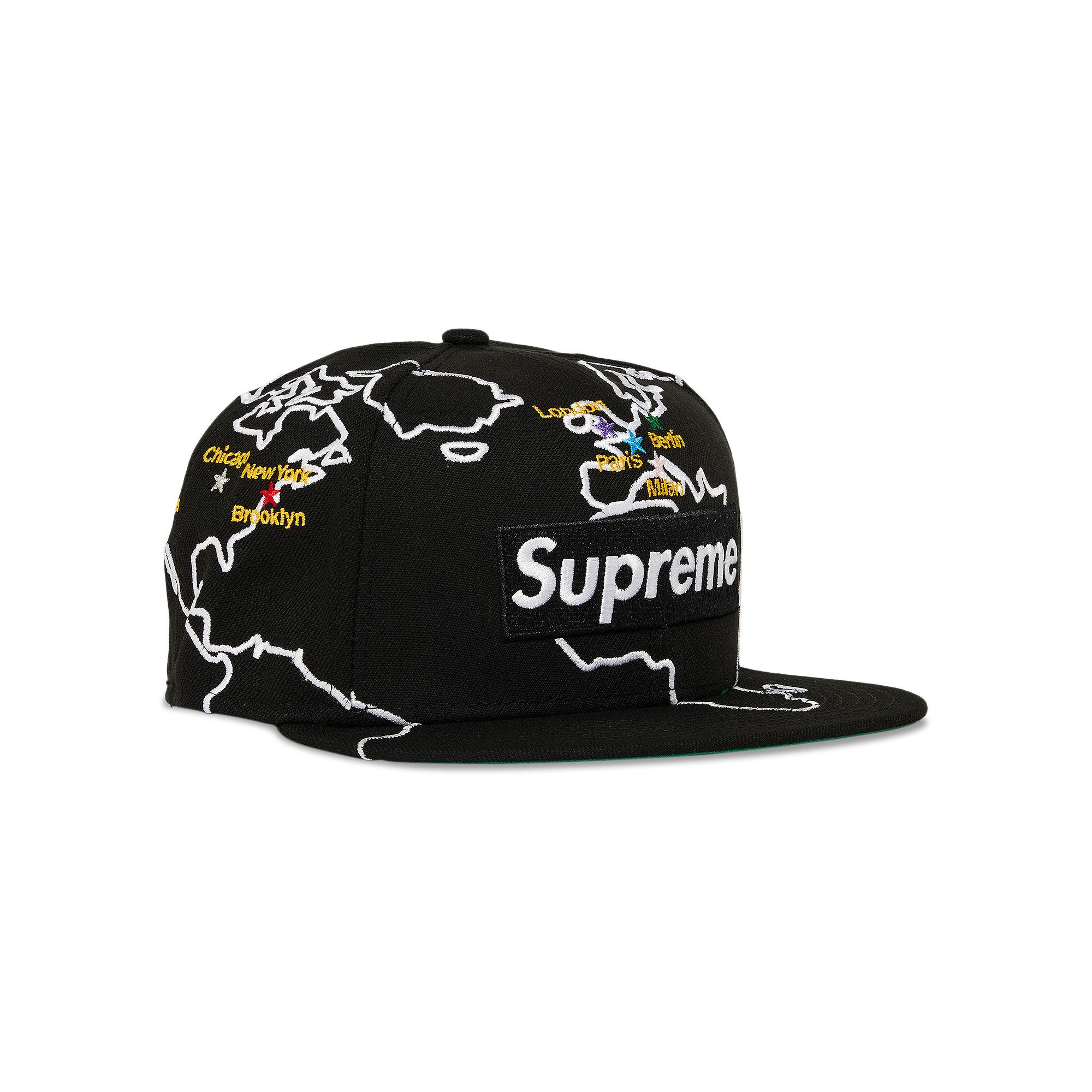 Buy Supreme Worldwide Box Logo New Era 'Black' - FW23H21 BLACK | GOAT