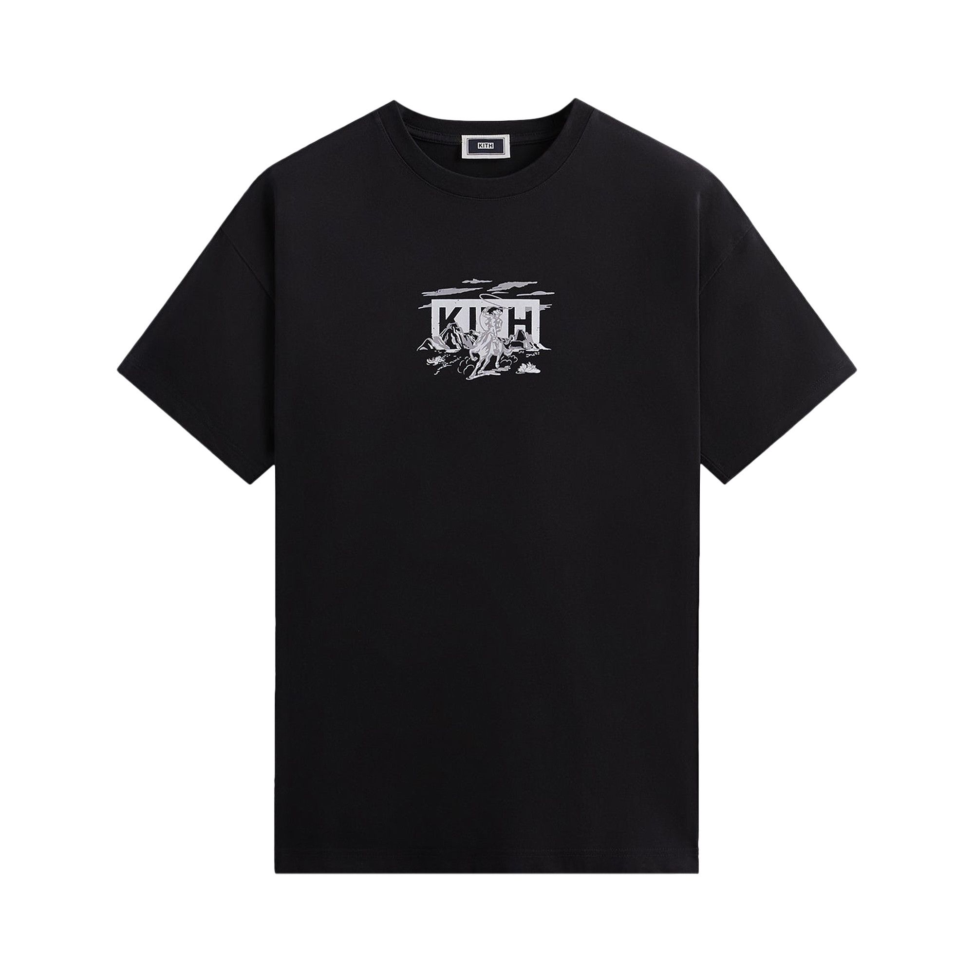 Buy Kith Cowboy Box Logo Tee 'Black' - KHM031507 001 | GOAT