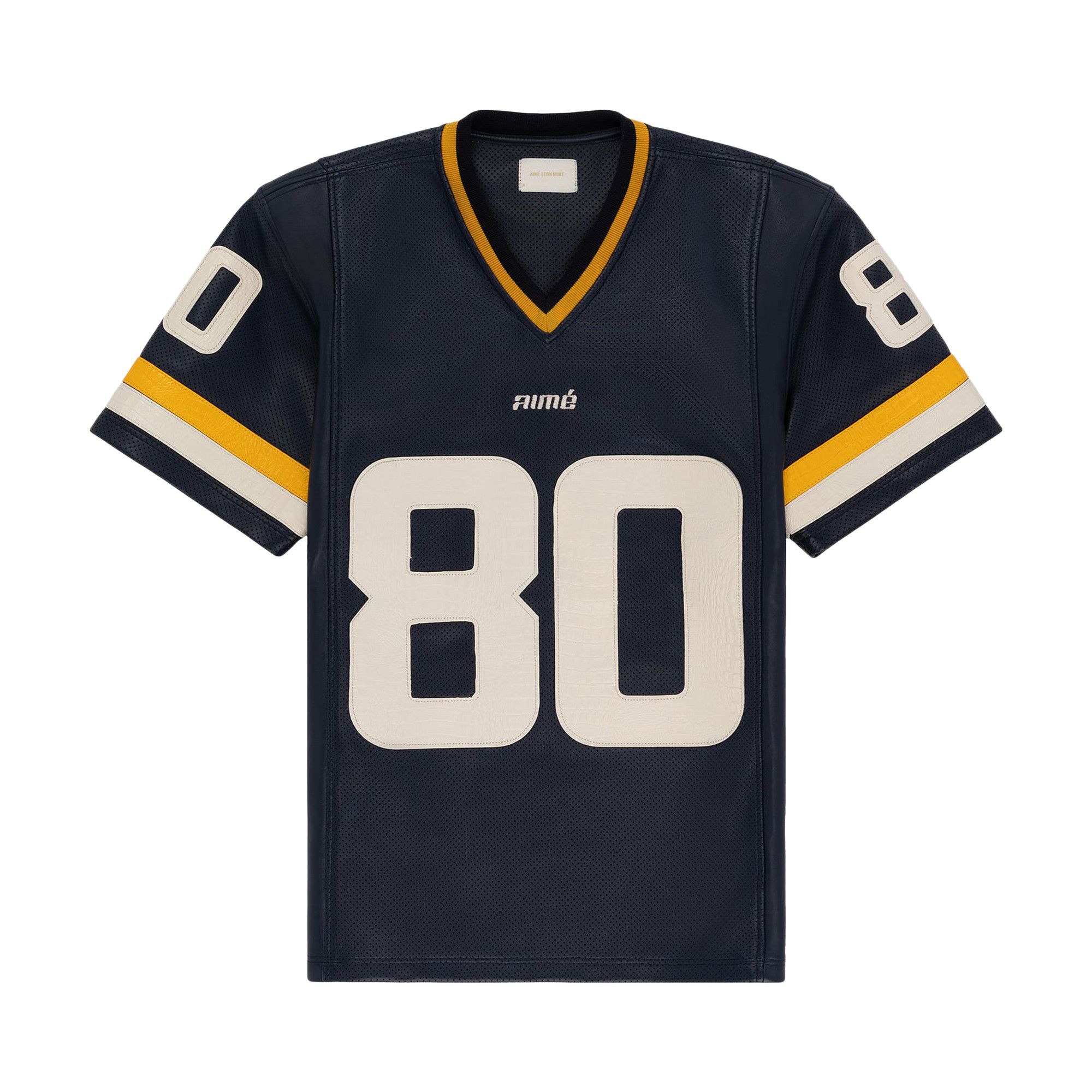 Buy Aimé Leon Dore Leather Team Football Jersey 'Navy Blazer