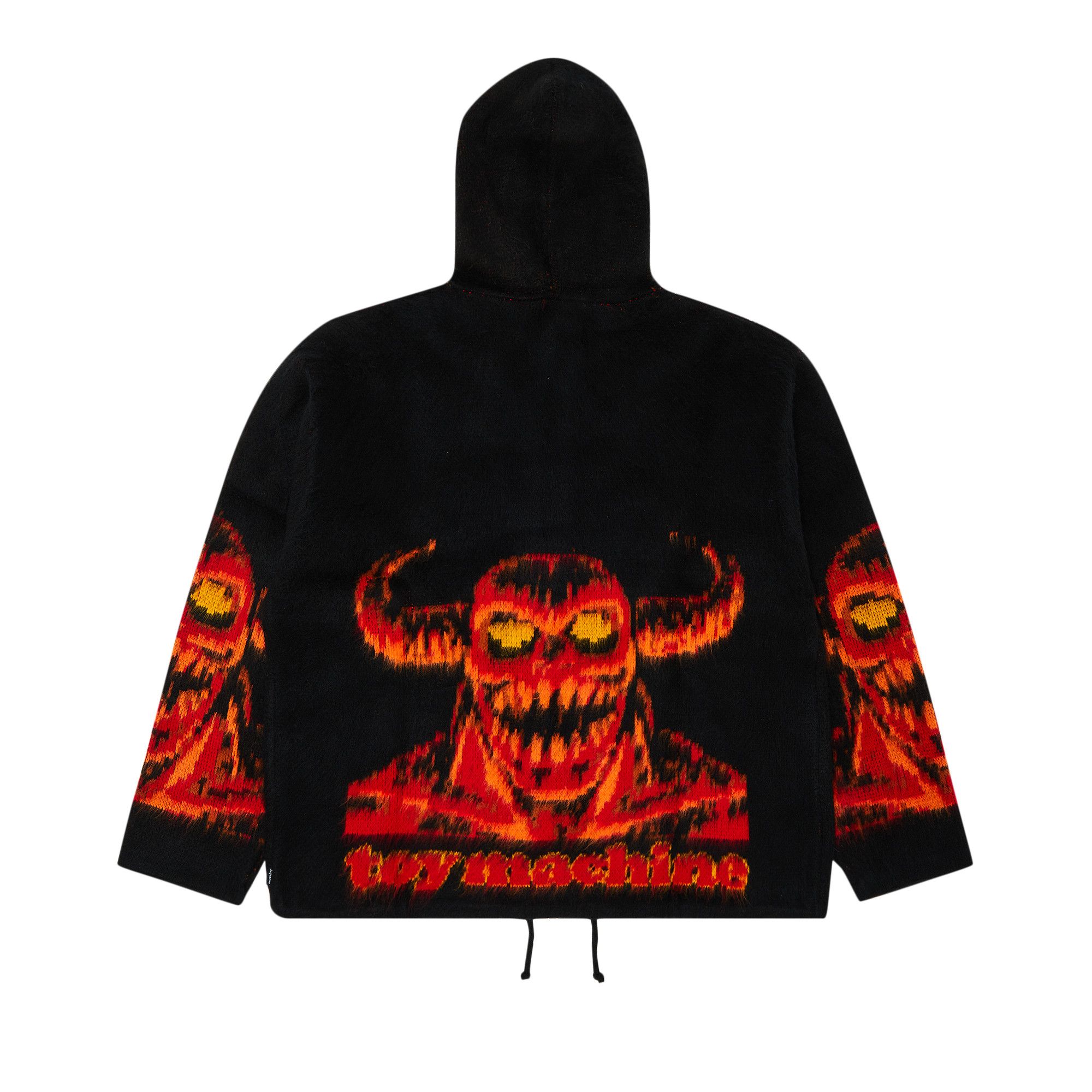 Buy Supreme x Toy Machine Zip Up Hooded Sweatshirt 'Black