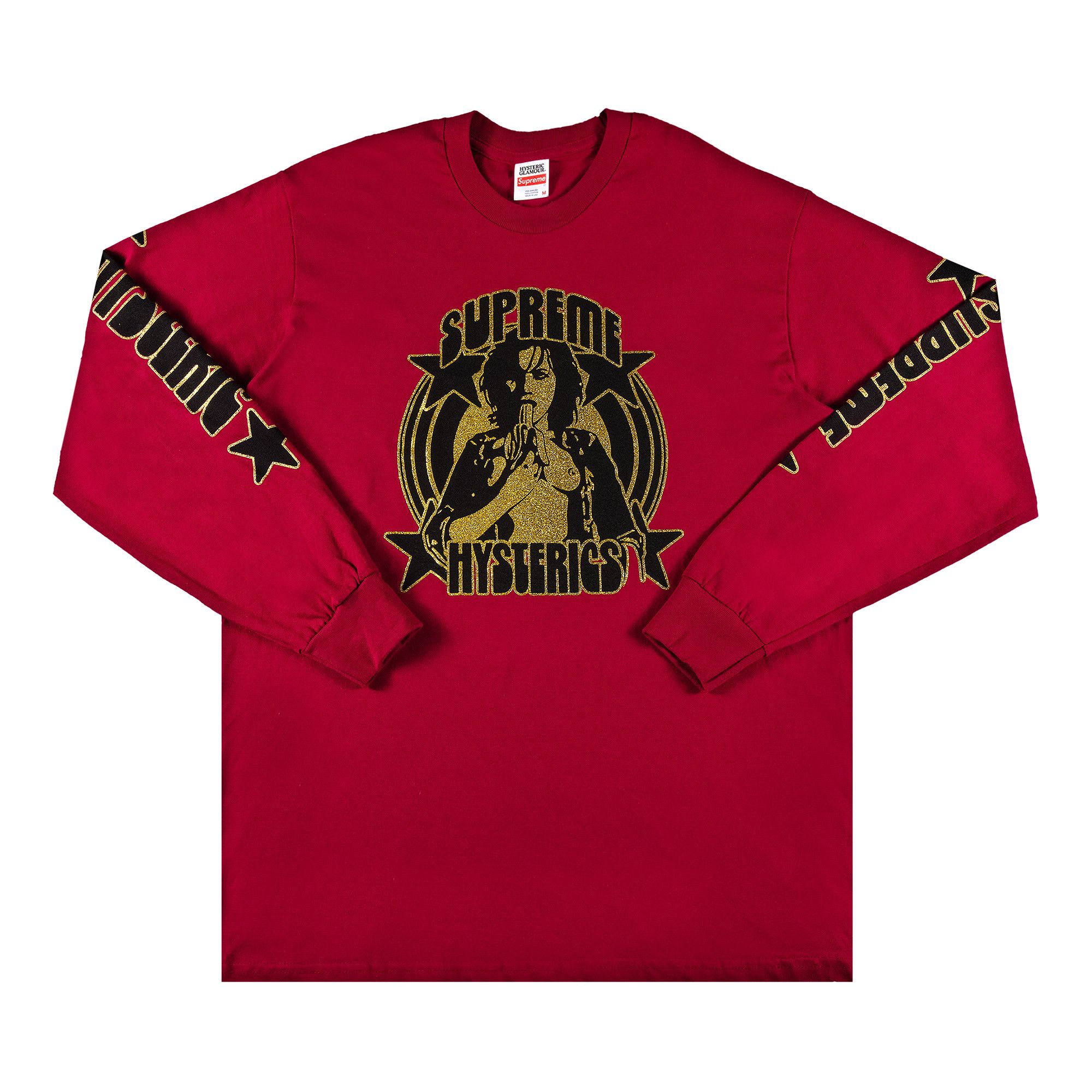 Buy Supreme x Hysteric Glamour Long-Sleeve Tee 'Dark Magenta
