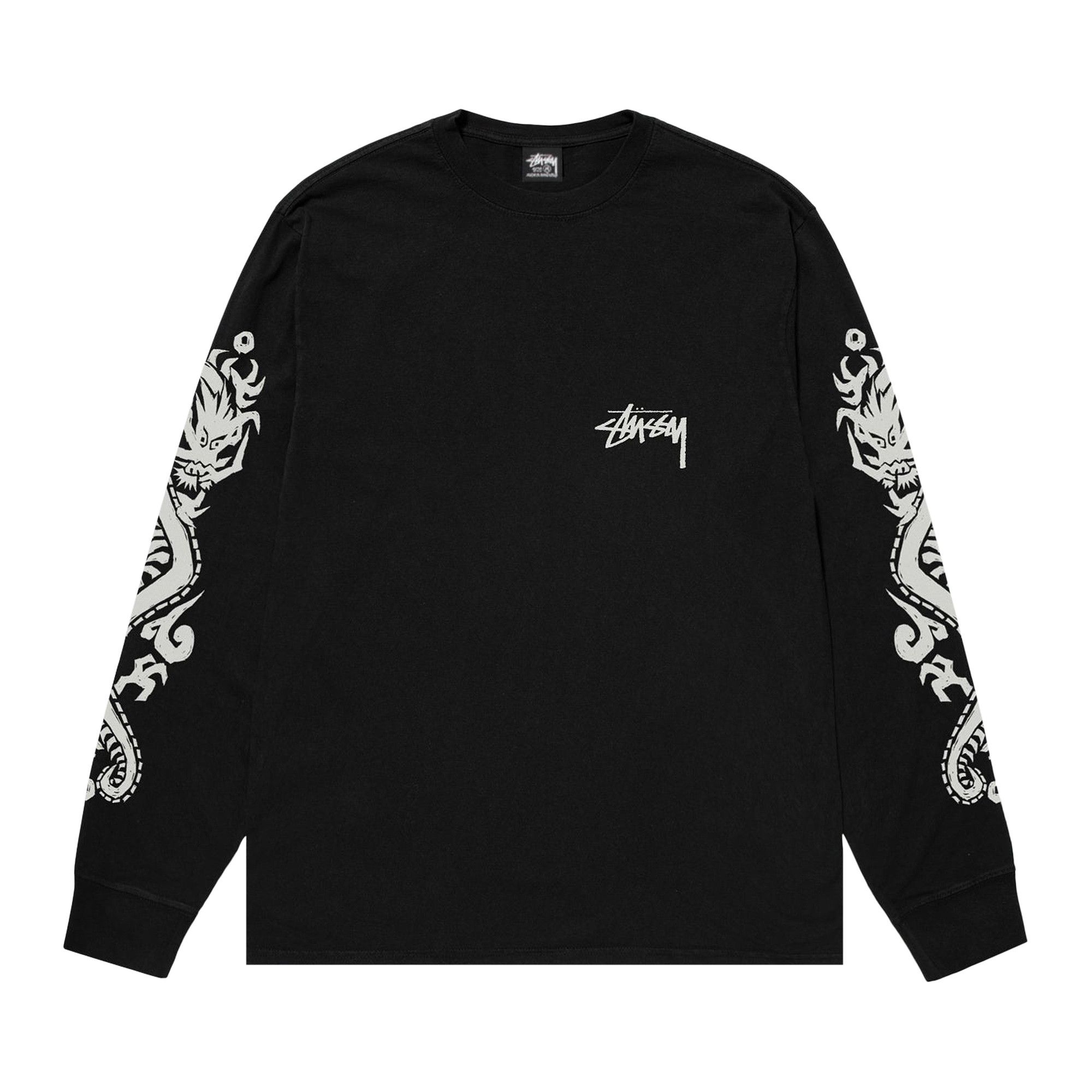 Buy Stussy Dragons Long-Sleeve Tee 'Black' - 1995031 BLAC | GOAT