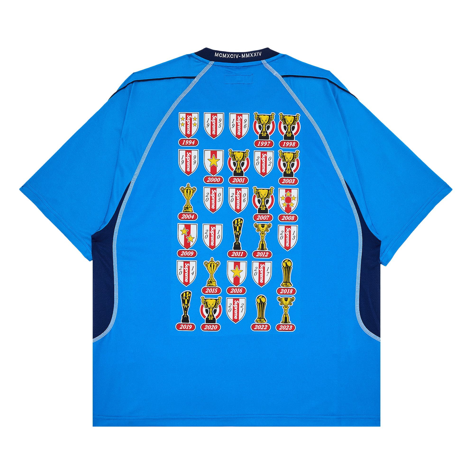 Buy Supreme Jacquard Soccer Jersey 'Blue' - SS24KN31 BLUE | GOAT