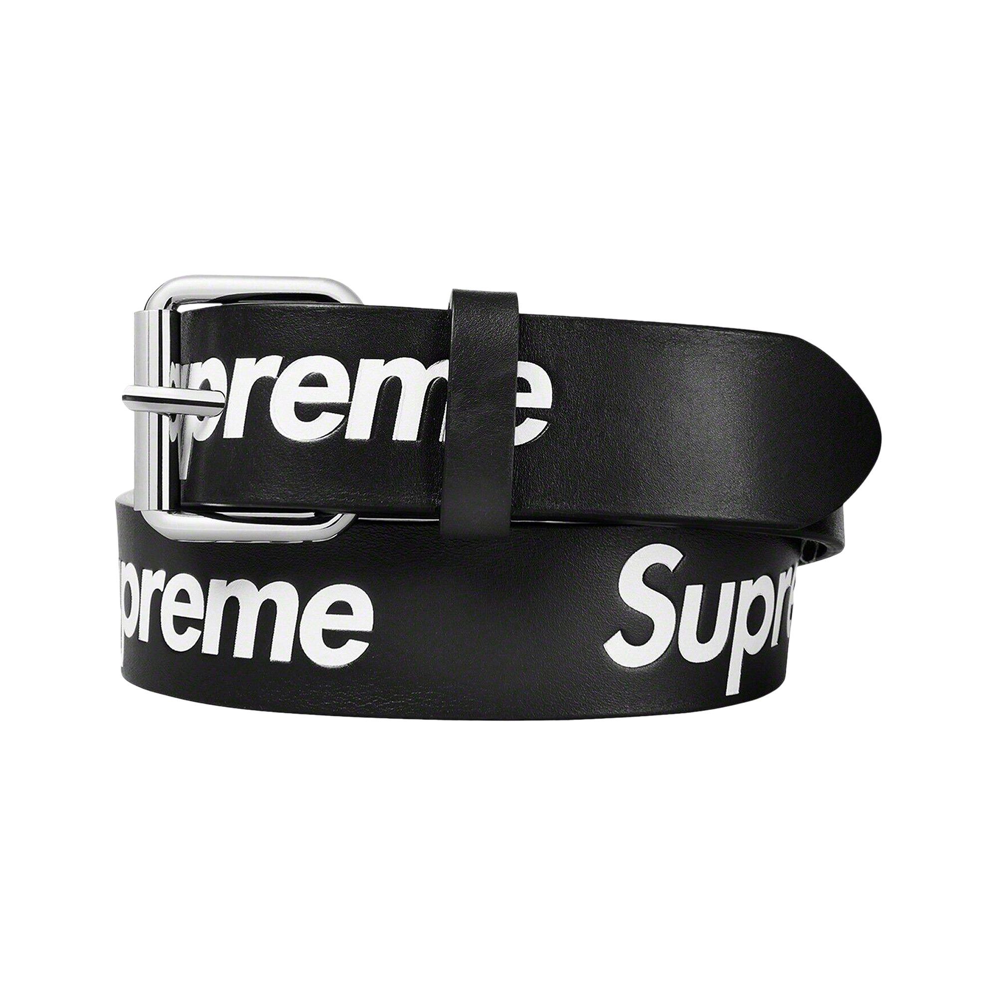 Buy Supreme Repeat Leather Belt 'Black' - SS24A27 BLACK | GOAT AE